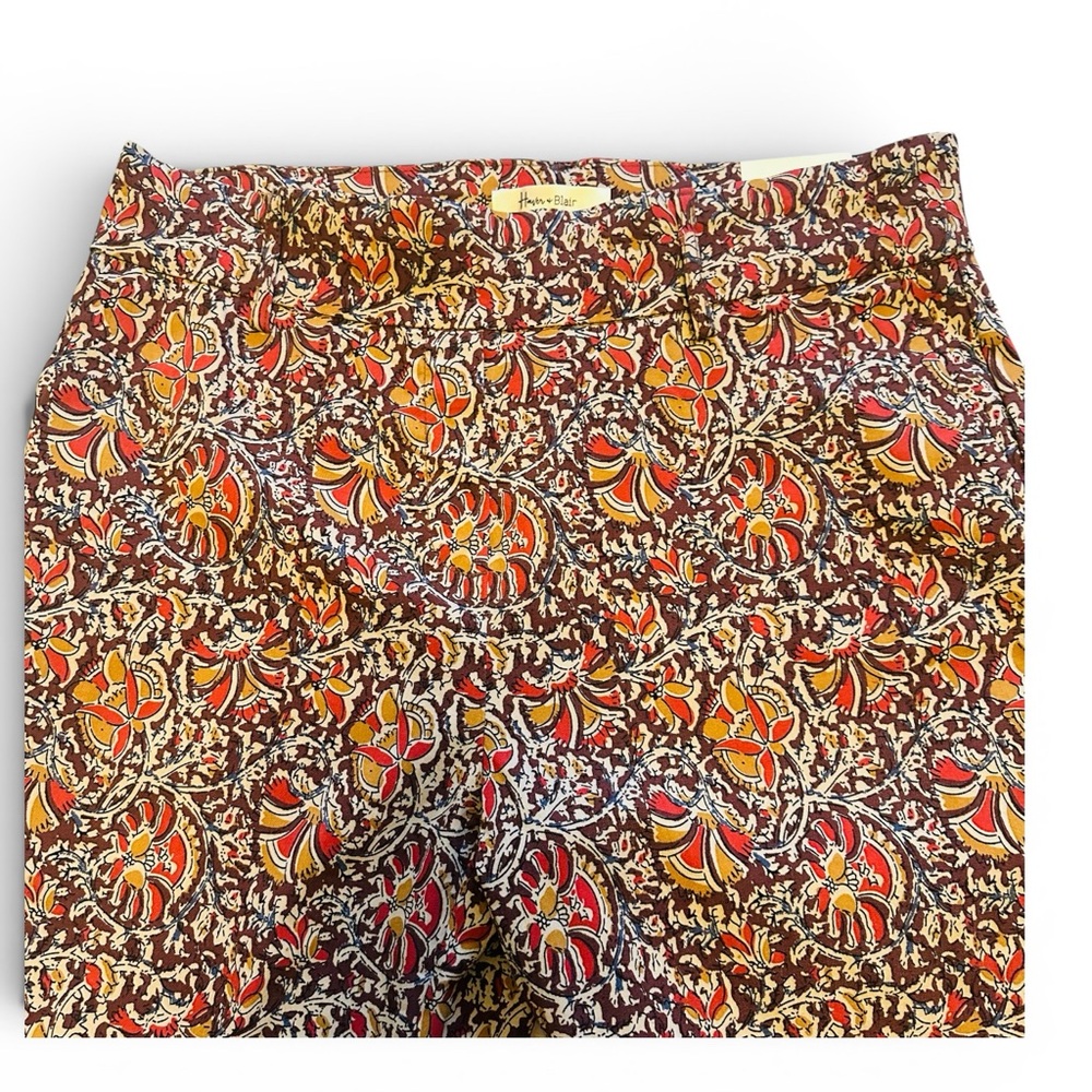 Haber & Blair Floral Print Women's Pants - Picture 7 of 9